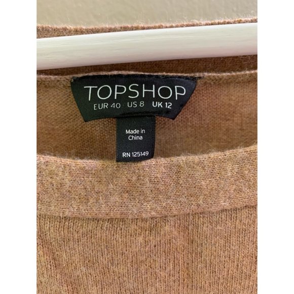 Topshop Camel and Red Striped Sweater - Picture 5 of 5
